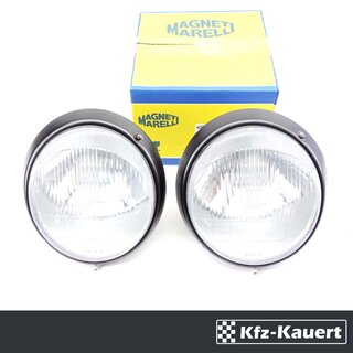 Magneti Marelli Scheinwerfer H4 SET Schwarzer Rand passend fr Porsche 911 LHD