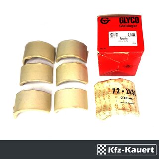 Glyco crankshaft bearing set 0.5 suitable for 911 2.7 3.0 74-77 Porsche main bearing