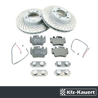 Sebro brake discs brake pads SET FRONT suitable for 986 S 3,2 996 98-05 Porsche